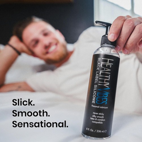 32 oz Black Label Silicone Lubricant - Long-Lasting & Water-Resistant Intimacy - Picture 7 of 9
