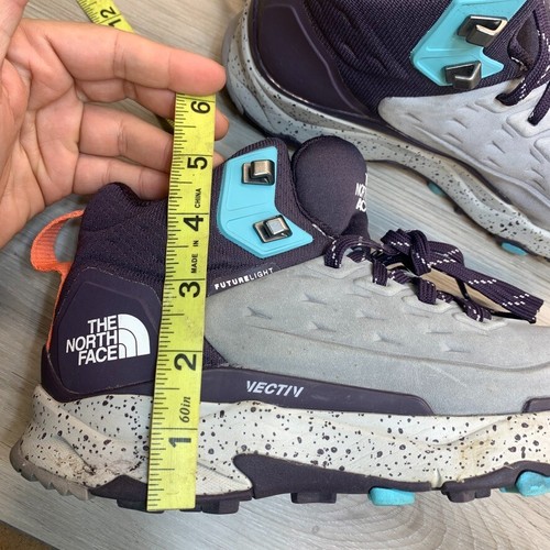 Botas para mujer North Face VECTIV Exploris Mid FUTURELIGHT talla 7 púrpura gris - Imagen 10 de 10