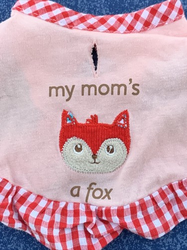 MARTHA STEWART Dog Sweater Apron PRECIOUS My MOM'S A FOX Size XS / S ❤️sj7m21 - Picture 3 of 7