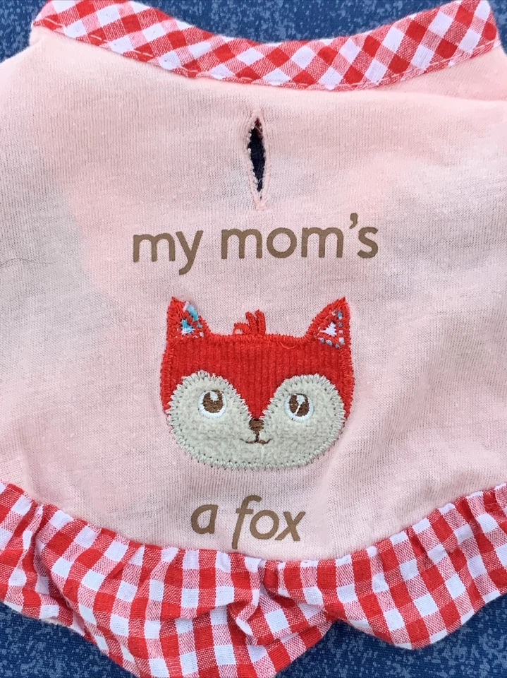 MARTHA STEWART Dog Sweater Apron PRECIOUS My MOM'S A FOX Size XS / S ❤️sj7m21 - Image 3 of 4