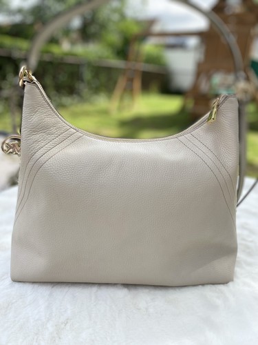 Michael Michael Kors  ARIA PEBBLE LEATHER SHOULDER BAG Crossbody Vanilla - Picture 3 of 6