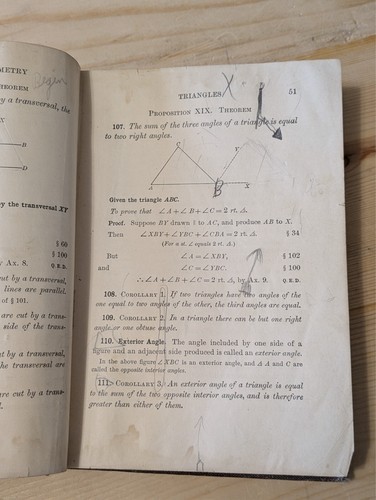 Plane Geometry, 1913, George Wentworth & David Smith - Antique Book HC Math - Imagen 10 de 12
