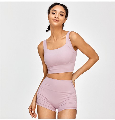 Soft and Smooth Handfeel Yoga Wear Women Fitness Suit Spaghetti Straps Tank Tops - Picture 14 of 28