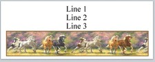 Personalized Address Western Horses Labels  bo 172 