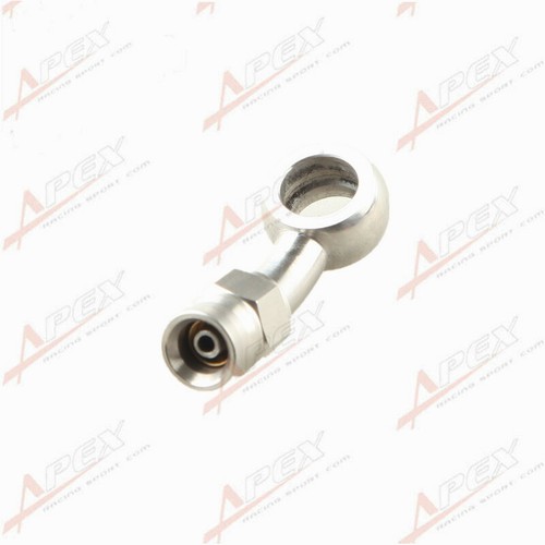 Da AN-3 a 3/8" (10,2 mm) Attacco tubo freno bullone banjo in acciaio inox 20 gradi - Foto 3 di 4