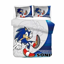 Sonic The Hedgehog Single Double Queen King Bed Quilt Doona Duvet Cover Set