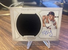 2019 Topps Definitive Collection Base Relic /50 Paul Goldschmidt #ARC-PG Auto