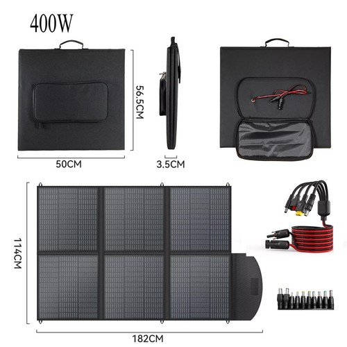 160W 220W 400W Foldable Portable Solar Panel Kit for Power Station Home RV Camp - Picture 12 of 36