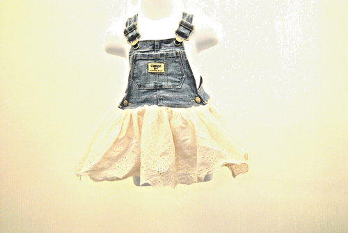 Toddler Dress by Oshkosh Size 18 Months Blue Jeans and White - Picture 9 of 24