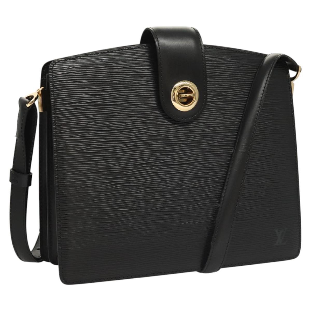 Shoulder Bags Lv Box Bag Black LOUIS VUITTON Epi Capuchin Shoulder