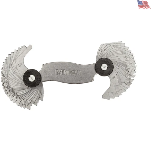 Screw Pitch Gage 4-42 TPI 0.4-7mm Inch Metric Thread Leaf For Accurate Measuring