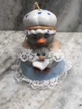 Ship N 24 Hours. Vintage-Soft’N Snoozy Porcelain Bell Caring Critters.