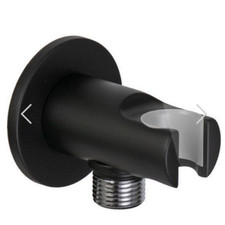 Remer Black Brass Water Intake Minimal Shower Faucets