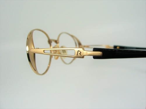 Rodenstock, luxury eyeglasses, oval, Gold plated, frames, NOS, hyper vintage - Picture 7 of 12