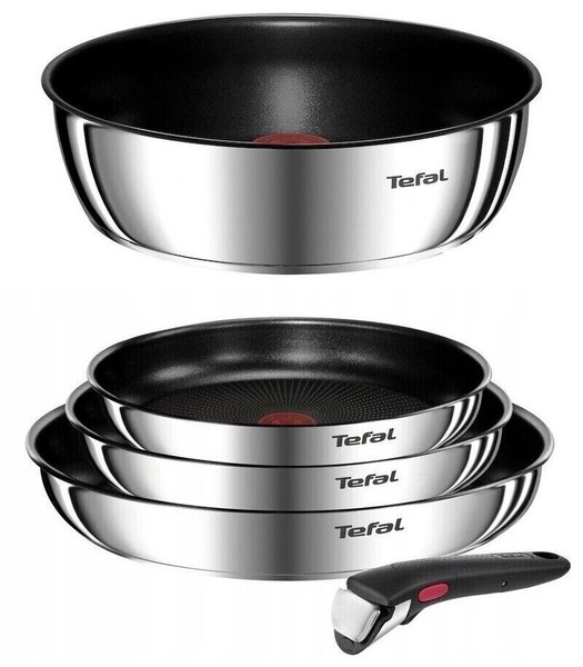 Tefal Ingenio Emotion Pfannenset 5-TEILIG, Pfannen + Schmorpfanne + Griff Pfanne-image