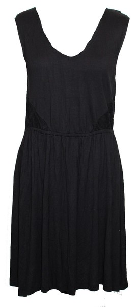 S4) Kleid TrÄGerkleid Jerseykleid Love First Billabong Schwarz Gr. M 38 Neu-image