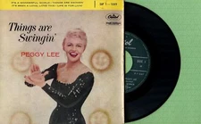 PEGGY LEE / Things Are Swingin' / CAPITOL EAP 1-1049 Press. France 1958 EP G