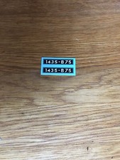 2 Plaques d’immatriculation 1435-B 75 transfert Tube HY Citroen JRD Ford Vedette