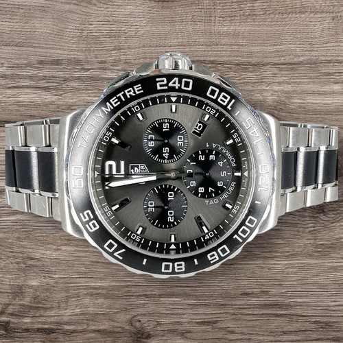 Tag Heuer Formula 1 CAU1115 Grey Chronograph Quartz Watch CAU1115 42mm - Picture 4 of 12