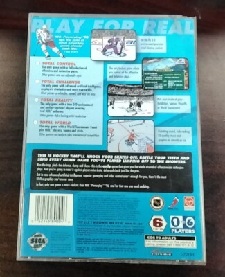NHL Powerplay '96 (Sega Saturn, 1996) complete in box- SHIPS