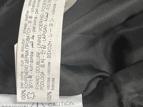 $229 Pantalones Zara Excedente Cuero Negro SRPLS Talla XS 28x 32 Tiro Alto Nuevos con Etiquetas - Imagen 18 de 18