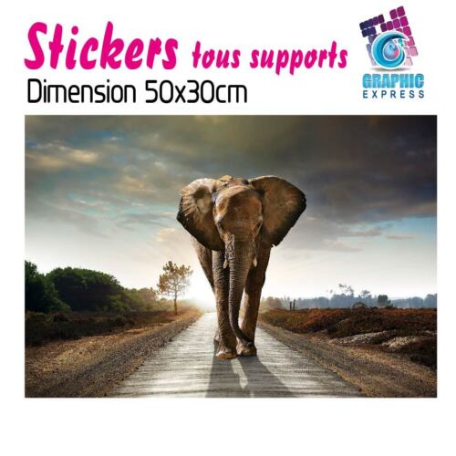 STICKERS ELEPHANT FELIN-IMPRESSION IMAGE 56 MODELES IMPRIMEE DECO MURAL CHAMBRE - Bild 47 von 119