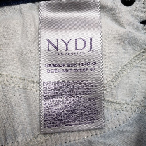 NYDJ Ami Skinny Jeans Womens 6 Mid Rise Lift Tuck Dark Wash - Picture 7 of 7