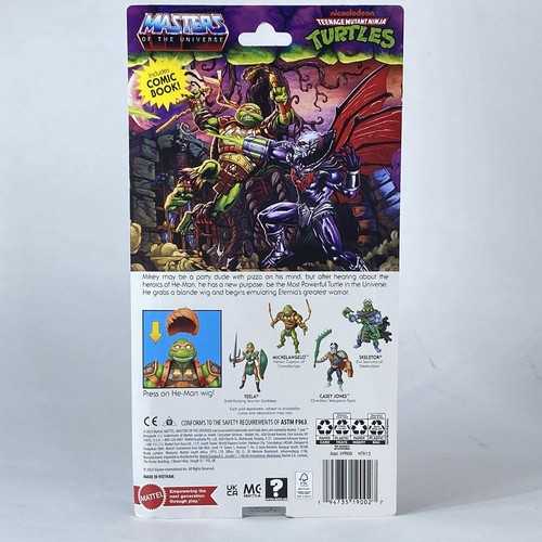 Figura Tortugas de Grayskull MICHELANGELO Maestros del Universo MOTU TMNT NUEVA EN CAJA - Imagen 2 de 12