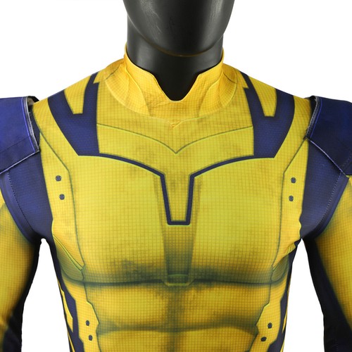 The Deadpool 3 Wolverine Jumpsuit Cosplay Costume Bodysuit Halloween Suit Outfit - Picture 10 of 16