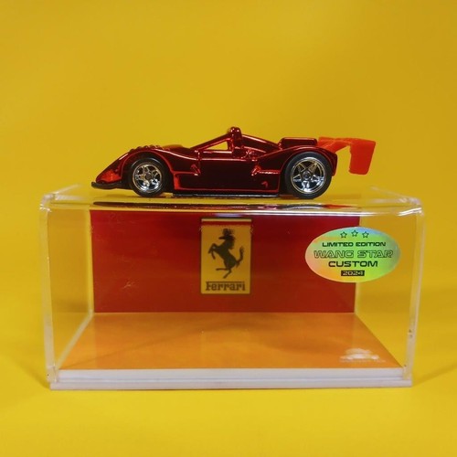 Hot Wheels FERRARI 333 SP Red CHROME (WANGSTAR CUSTOM) Limited REAL RIDERS - Picture 4 of 11