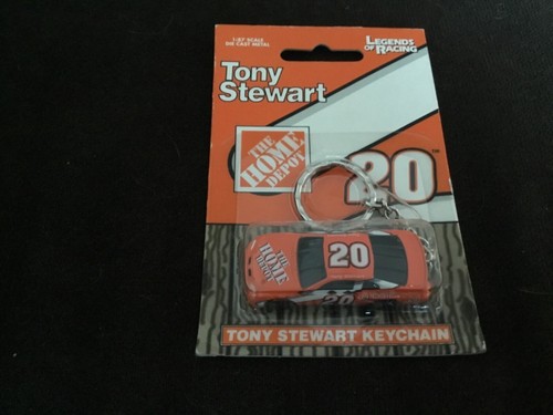 1998 Home Depot #20 Tony Stewart car keychain Legends of Racing car is 2" - Picture 1 of 2