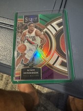 23-24 Panini Select - Premier Green White Purple Prizm #129 Scoot Henderson (RC)