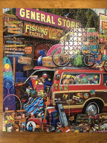 Buffalo 1000 Piece Jigsaw Puzzle - Aimee Stewart - Family Vacation - COMPLETE - Picture 3 of 10