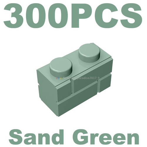 300x 1x2 Transparent Ice Modified Masonry Profile Fit Bricks Wall 98283 Lot MOC - Picture 16 of 17