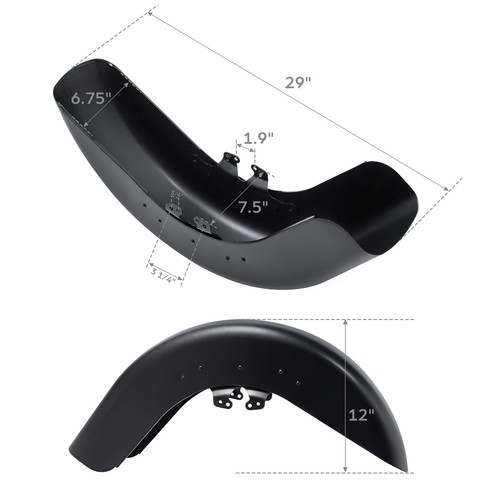 Unpainted Front Fender Fit For Harley Davidson Touring Street Road Glide 14-Up - Picture 2 of 10