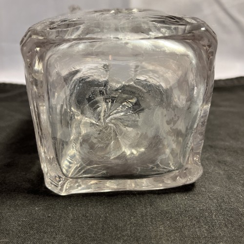 Antique Flint Glass Company EAPG Planet Decanter 1899 Square Starburst Stopper - Picture 4 of 4