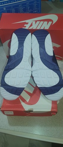 Scarpe lifestyle Nike Air Max Trainer Huarache retrò OG bianche blu navy taglia 13 - Foto 7 di 7