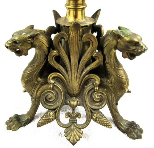 Circa 1890 Grand Tour Roman Bronze Candelabra attr Barbedienne Foundry - a Pair - Picture 14 of 20