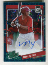 2023 Donruss Optic Rated Signatures Teal Velocity Hao-Yu Lee 13/15 A45 133