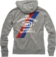 100% 36015-007-12 Hoody Zip Drew Gy Lg 100% 36015-007-12 Hoody Zip Drew Gy Lg
