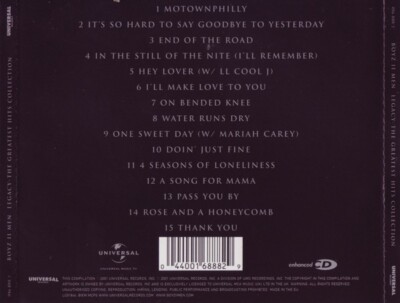 Boyz II Men – Legacy - The Greatest Hits Collection CD Best Boyz II Men – Legacy - The Greatest Hits Collection CD Best