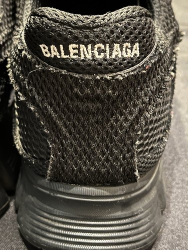 $850 BALENCIAGA PHANTOM 678869 BLACK SNEAKERS SHOES MENS SIZE 44 US 11 AUTHENTIC - Picture 16 of 24