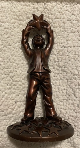 Coppertone 7" The Master Teacher Man with Star - Carolyn Wells Trophy Figurine