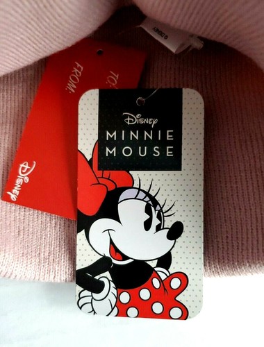 Disney Erwachsene Peeking MINNIE MOUSE rosa bestickt Beanie Strickmütze Zwei-Wege - Bild 7 von 7