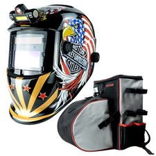 TRQWH Welding Helmet Wide Shade 9-13 & Multipurpose Tools Bag, Heavy-Duty, TIG
