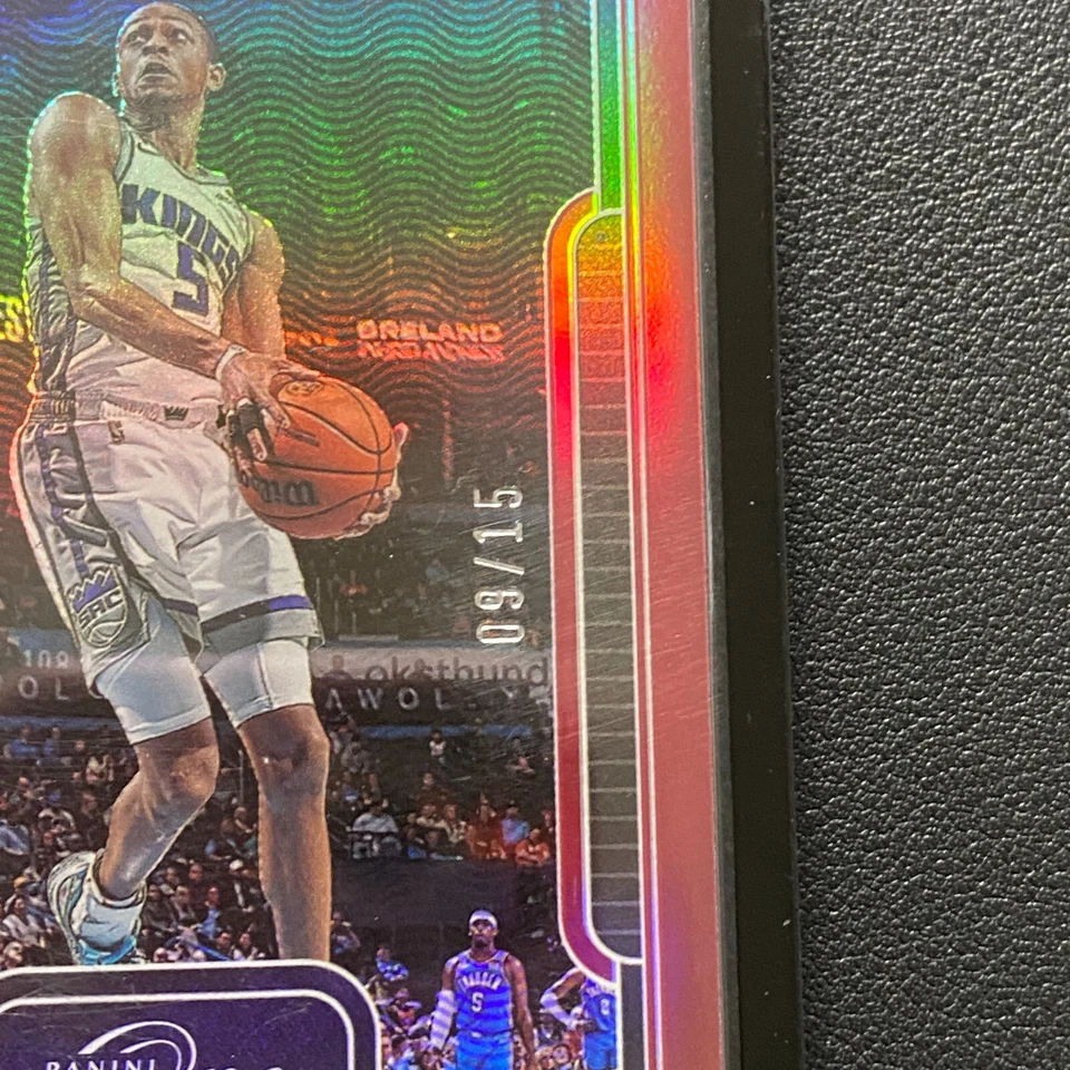 2022-23 Panini One and One De'Aaron Fox Red /15 Sacramento Kings #67 Deaaron Fox - Image 2 of 4