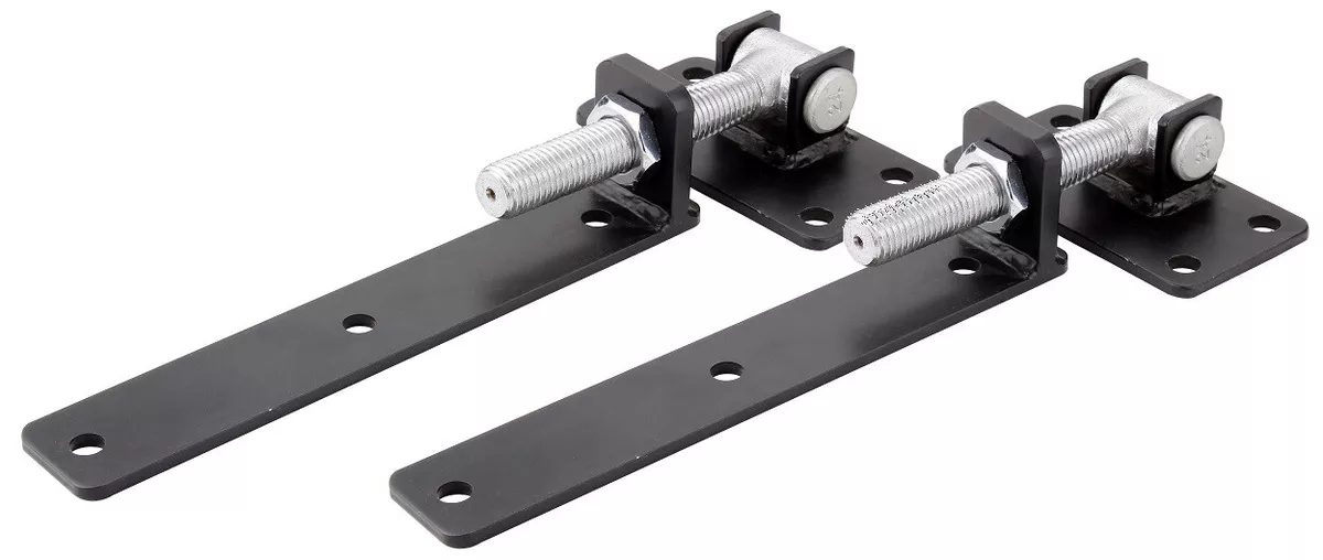 Black Timber Gate Strap Hinges Heavy Duty 300kg Set of 2