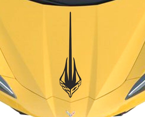 NEW Design STINGRAY Hood Vinyl Decal Racing Stripes (Fits Chevy CORVETTE C8) - Picture 9 of 25