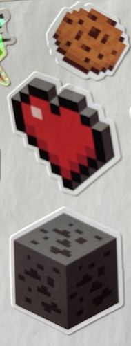 MINECRAFT Hostile Behavior prismatic Stickers(14pc) Build•Block•Duck•Card Making - Picture 8 of 9