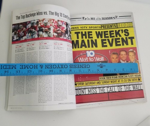OHIO STATE GAMEDAY MAGAZINE of Scarlet & Gray Sept 10 2005 Hawk Mangold Texas - Picture 12 of 12